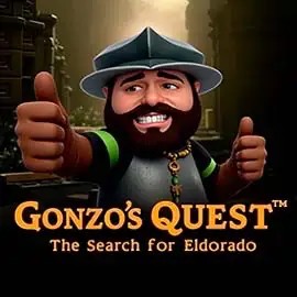 Gonzo's Quest slot logo by NetEnt at Spinmills CasinoGonzo's Quest