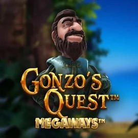 Gonzo's Quest Megaways online game logo by Red Tiger Gaming on spinmillsbet.ca
